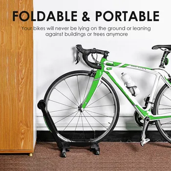 Portabil Depozitare Biciclete Suport Bicicleta Pliabila Etaj Parcare Rack Roata Suport Pentru Interior Acasă De Garaj, Accesorii Pentru Biciclete