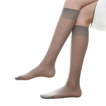 Femei Șosete Șosete Negre de Moda Ciorapi Genunchi Ridicat de Mătase Șosete Drăguț Șosete Șosete Catifea Fete de Bază-tors 1pair K1K7
