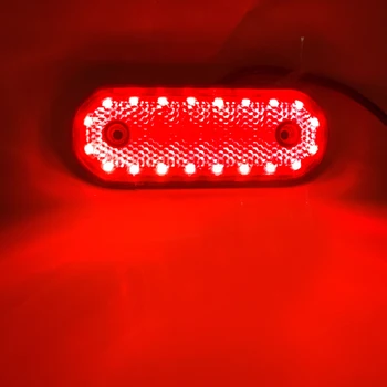 10BUC CONDUS de poziție Laterale Lumina 24V Led-uri din Spate Clearance-ul Lampă Rv Trailer Camion Pickup Bărci Coada Lumini Galben Roșu pentru Camion