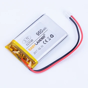 623048 3.7 V, 950mAh Litiu li-Polimer Li-ion Baterie Reîncărcabilă Pentru difuzor Bluetooth recorder Trafic jucării mp3 mp4 GPS plug
