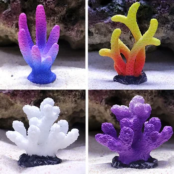 Rasina de colorat Pește Coral Decor Acvariu Corali Artificiali pentru Rezervor de pește Rășină Recif Rock Lanscaping Ornamente