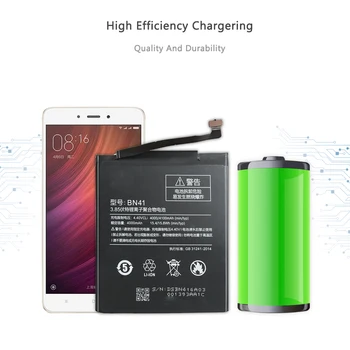 Pentru Xiao mi Baterie BN41 4100 mAh pentru Xiaomi Redmi Note 4 Note4X BN 41 Hongmi Note4 / Notă 4X MTK Helio X20 Baterii de Telefon