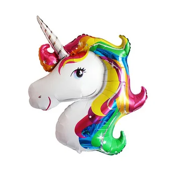Culoare 3D Unicorn Folie de Aluminiu Balon Petrecere Ziua copilului Decoratiuni Copii Jucărie Consumabile Nunta Copil de Dus de Cal