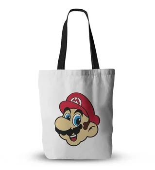 Super Mario bros Luigi sac de Panza Geantă de Cumpărături anime desene animate de Imprimare Mario Tote sac de acțiune figura jucărie pentru copii cadouri