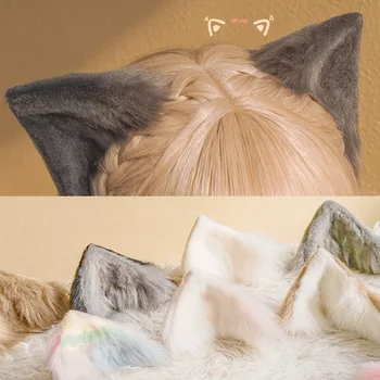 Lolita articole pentru acoperirea capului Cosplay Urechi de Pisică Clip Legături de Păr Bunny Designer Kawaii iepure pe cap Anime Accesorii