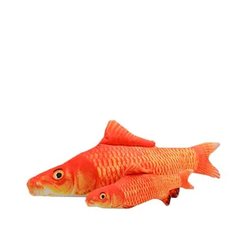 LXX Pește pentru animale de Companie în Formă de Pisică Jucărie Interactiv Cadou Pește Catnip Perna Papusa Simulare Pește Juca Jucărie animal de Companie Pisica Jucarii Interactive