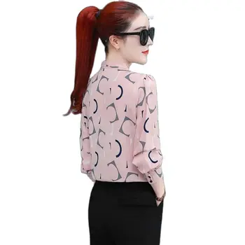 Șifon Cămașă Nouă Analele Rochie În 2020 Externe Stil de Moda Lenjerie de corp pentru Femei cu Maneca Lunga Top Primăvara Și Toamna Bluza Gir