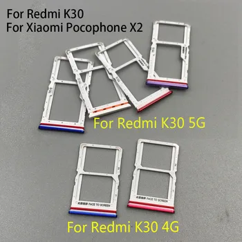 10buc/o mulțime slot pentru Card Sim tray Holder reparații parte Pentru Xiaomi Redmi K30 4G 5G / Km Poco X2