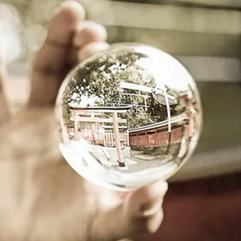 1x Sticlă Clară de Cristal de Vindecare Sfera Recuzită Fotografie Lensball decoratiuni de cristal Transparent lumină mingea ornamente 50N