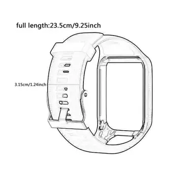 Silicon de Înlocuire Watchband pentru Tom Tom 2 Seria 3 Curea de Ceas Încheietura Banda Curea Pentru TomTom Runner 2 3 GPS Ceasuri