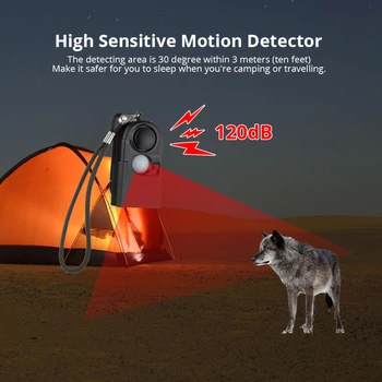 Camping de Călătorie Portabil Mini PIR Senzor de Mișcare Infraroșu Detector de Alarmă 120dB Wireless de Acasă de Securitate Anti-furt Dropshipping