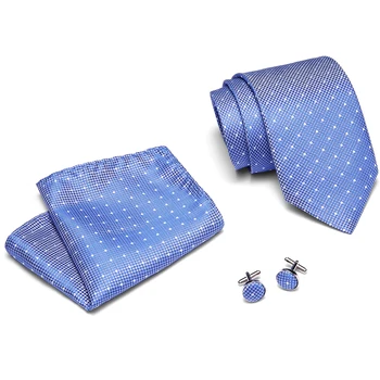 Carouri bărbați cravată, batistă set Suplimentar Cravata bleumarin Paisley Jacquard Mătase Țesute Gât se potrivesc Costum Petrecere de Nunta de afaceri a grupului