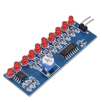 NE555+CD4017 Funcționare Lumină LED-uri Electronice de Producție Suite Placa de Control a Modulului de Condensator Oscilator de Ceas Siganal DIY Kit