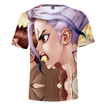 Anime clasic Dr. stone 3d Imprimate T-shirt pentru Bărbați/femei de Moda Casual, Stil Harajuku Populare Tricou Maneca Scurta Top