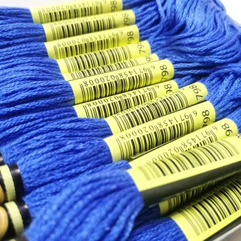 24 Jurubițe mai Multe Culori Broderie Fir de Ata Egiptean Fibre Lungi DMC cruciulițe DIY Ambarcațiuni de Cusut Embroideried Fir