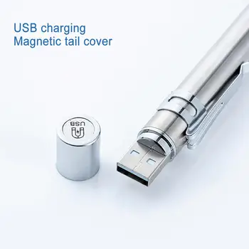 USB Reîncărcabilă Medicale la Îndemână lanternă Mini Nursing Lanterna Lanterna LED-uri Lampa Cu Oțel Inoxidabil Clip de Buzunar Lanterna Led-uri
