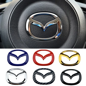 Volan masina Emblema Autocolant pentru Mazda 3 Axela 2 Viteza 6 Atenza MX5 323 CX5 CX30 CX3 CX7 CX9 RX8 RX7 626 Insigna Accesorii