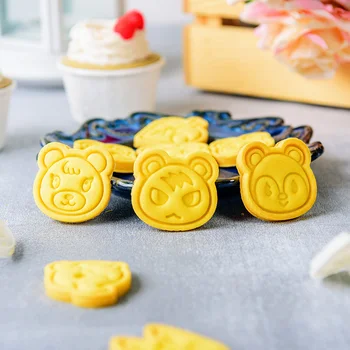 Alimente Grad Plastic Cookie Cutter Japeness Joc Animal Crossing Biscuit Mucegai Patiserie Sugarcraft Fondant De Copt Tort Mucegai Instrumente
