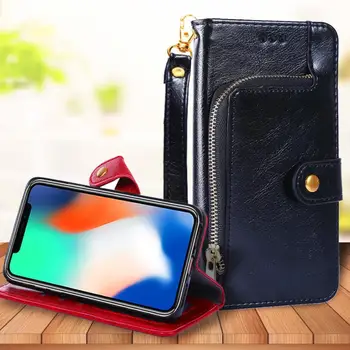Pentru Xiaomi Mi Nota 10 Pro Lite De Lux Curea Cu Fermoar Portofel Geanta De Piele Flip Caz Titularul Cardului De Telefoane Mobile Capac De Protectie