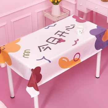 Fată drăguță Inima Dressing, Birou, Masă de Desene animate de Porc Sakura Model de Tabel de Acoperire rezistent la apa Ulei-Dovada Anti-opărire PVC tabelul Mat