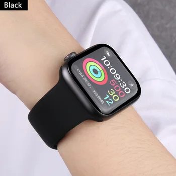 Curea din silicon Pentru Apple Watch band 6 40mm 44mm 38mm 42mm Cauciuc smartwatch trupa încheietura mâinii Sport curea bratara iWatch serie SE 3 4 5