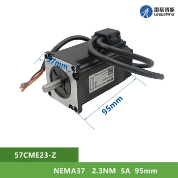 NEMA37 Leadshine 57CME23-Z 2.3 Nm 5A buclă Închisă pas cu pas 2 a fazei Arborelui cu Diametrul de 8mm