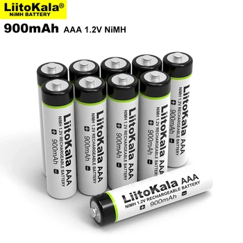 1-24BUC LiitoKala AAA NiMH 1.2 V Reîncărcabilă Baterie 900mAh Potrivit pentru Jucării, Soareci, Cântare Electronice, etc.