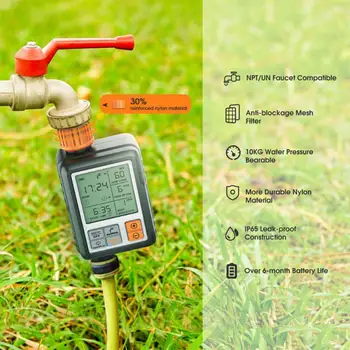Smart Lunca Udare Timer IP65Waterproof Grădină Irigații Grădină Automat Sistem De Udare Irigare Timer
