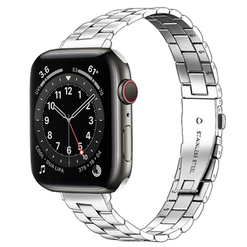 Bratara pentru apple watch se 6 curea de 40mm 44mm subțire bandă de Oțel Inoxidabil pentru iwatch seria 5 4 3 38mm 42mm femei Fete Brățară