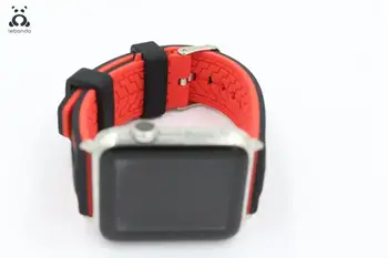 Lebanda Sport band pentru apple watch 5 4 3 2 1 curea pentru iwatch 42mm 44mm silicon moale de înlocuire din oțel inoxidabil adaptoare