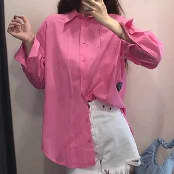 2021 Nou Birou Femei Bluze Camasi Single-Breasted Rever Liber Feminin Tricouri Bluze Femei Bluze Femme Blusas Mujer