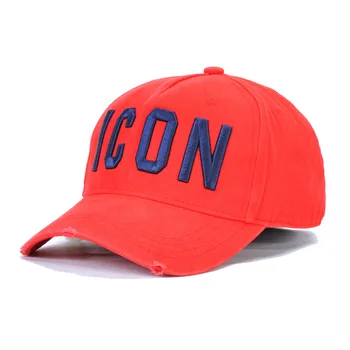 2021Customized DSQICOND2 en-Gros de Bumbac Sepci de Baseball PICTOGRAMA Logo-ul DSQ2 Scrisori de Înaltă Calitate Capac Bărbați Femei Pălărie Neagră Capac Tata Pălării