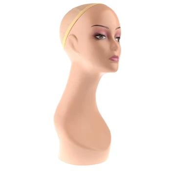 Femeie Manechin Manechin Model De Cap Peruca Din Par Ochelari Scalf Display Stand