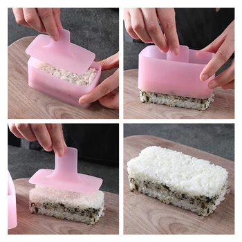 T84E DIY Orez Sushi Gadget-uri de Bucătărie Musubi Filtru Onigiri de Presă Mucegai Stick-ul de Spam Musubi de Presă Mucegai Certifed Siguranță Nici unul Toxic