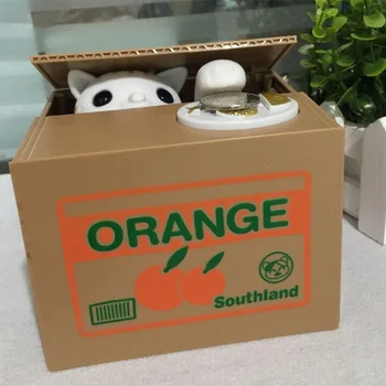Ola Drăguț bani banca Robot Panda Hoț Bani cutii de jucărie pușculiță de bani cutii Automate Furat Monede pusculita de Bani de Economisire Cutie