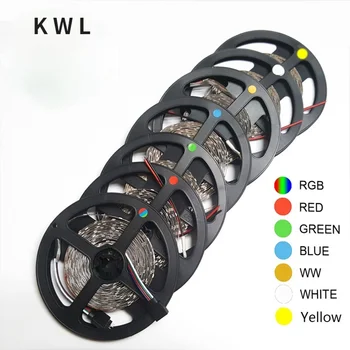 KeWL LED Strip bandă Lampa 5m 60led/m SMD 2835 DC12V Diodă Flexibil Led Strip lumina RGB/Alb/Cald alb/Rosu/Verde/Albastru/Galben