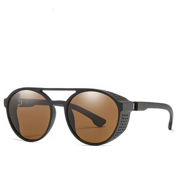 Clasic, Punk ochelari de Soare Barbati de Brand Designer de ochelari de Soare Vintage Ochelari de Soare pentru Barbati Punk Oculos Gafas De Sol UV400