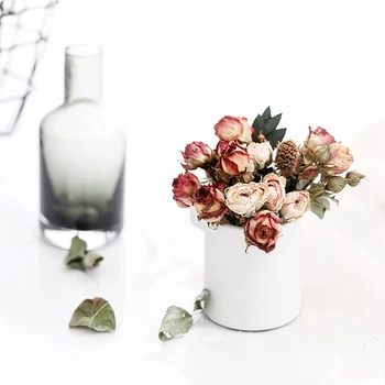 1bag Mini Trandafiri Trandafiri Mici DIY de Mână-Flori Uscate Lumanari Parfumate Flori Materiale