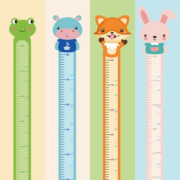 Camera copiilor Măsurarea Înălțimii Desene animate Autocolante de Perete Autocolante Decorative de Creștere Stickere Camera Copilului Simplu Model Animal