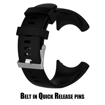 Pentru Suunto Core All Black Silicon Moale Bratara Curea de schimb Pentru SUUNTO Core Smart Watch Band Brățară Accesorii
