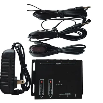 Cablu Cutie 6 Emițători Repetor IR de Emisie-recepție de Control de la Distanță DVD Player 12VDC Stereo 30mA TV prin Satelit Extender Amplificator Kit