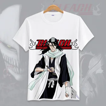Vara T-shirt Anime Bleach Kurosaki ichigo Cosplay T-shirt Kuchiki Byakuya Unisex Sus Tricouri Maneca Scurta tricou de Moda