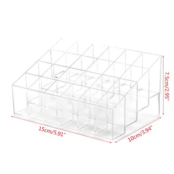 Ruj de depozitare rack de Stocare grid cutie caz Transparent cosmetice Machiaj Organizator lipsalve zăbrele