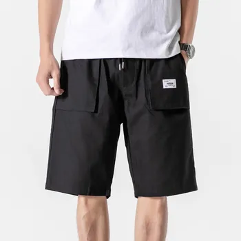 Barbati pantaloni Scurți de Moda Clasic Diagonal Liber Buzunare Fundul y2k Casual de Vara de sex Masculin Plaja pantaloni Scurți de Sport Streetwear Îmbrăcăminte pentru Bărbați