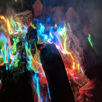 Magie, Foc, Flăcări Colorate Pudra 10g/15g/25g Foc Plicuri Pirotehnice Truc de Magie în aer liber Camping Drumetii Instrumente de Supraviețuire