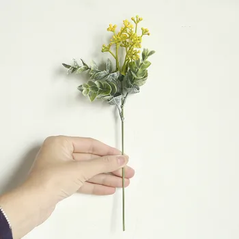 1 buc plante Artificiale decorative coroane de flori de nunta decor acasă accesorii diy cutie de cadou de simulare frunze de iarba fals