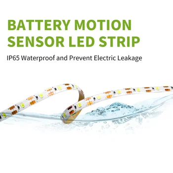 Estompat LED Lumina Impermeabil USB Bandă Diodă LED-uri 5V Dulap Decor Lampa 1M 2M 3M Mișcare Senzor de Lumina Benzi Cu Cutie Baterie