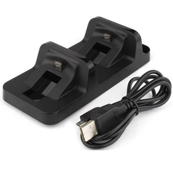 Dual USB Încărcător Pentru PlayStation 4 Controler Wireless Mâner Dublu Wireless Dual Charging Dock Station Stand Pentru Sony PS4
