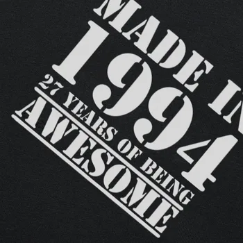 Amuzant a Făcut În 1994 27 de Ani de Ziua de nastere Minunat Print Glumă T-shirt Soțul Casual cu Maneci Scurte din Bumbac Tricouri Barbati