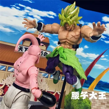 Anime Cifre SHF Dragon Ball Jilian Lianhei Lansat Raleigh King Dumnezeu Vegeta Goku Buu Model de Jucărie de Decorare pentru Copii Cadouri